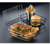 Thumbnail image #1 for American Metalcraft Chrome-Plated Rectangular Wire Grid Basket, 9 x 6 x 2.5 Inches