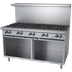 Thumbnail image #1 for Garland G60-10SS G Starfire Pro 60-Inch Gas Restaurant Range with 10 Open Burners and 2 Storage Bases