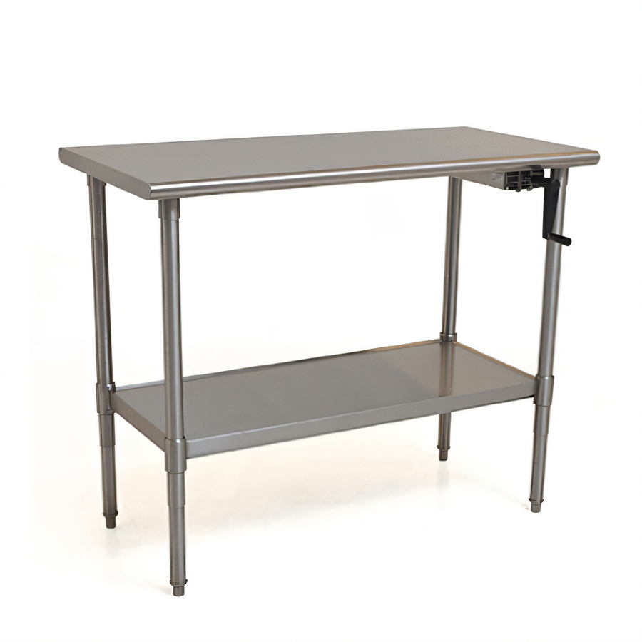 Product image #1 for Eagle AdjusTable ADA/Ergonomic Height Adjustable Stainless Steel Work Table with Undershelf, 48 x 24 Inches
