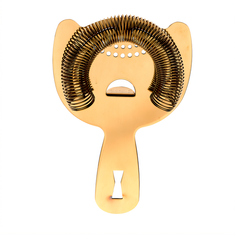 Product image #1 for Barfly Heavy-Duty 2-Prong Spring Bar Strainer, 6-Inch, Gold-Plated Stainless Steel