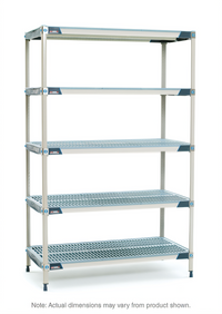 MetroMax i 5-Shelf Rust-Proof Polymer Starter Shelving Unit, 24-Inch W x 18-Inch D x 74-Inch H