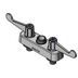 Thumbnail image #1 for Low-Lead ADA-Compliant 4-Inch Center Deck-Mount Workboard Faucet with Swivel Outlet