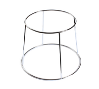 American Metalcraft Large Round 1-Tier Stainless Steel Display Rack