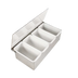Thumbnail image #1 for Crestware 4-Compartment Box Condiment Dispenser with Inserts and Clear Plexiglas