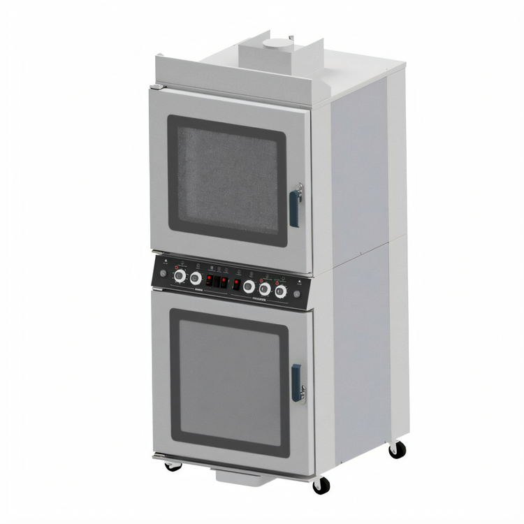 Product image #2 for NU-VU QB-4/8 Electric Floor Model Oven/Proofer Combo with Dual-Pane Glass Door