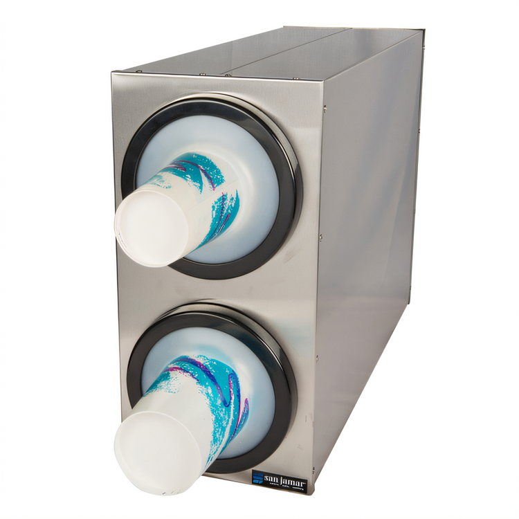 Product image #1 for EZ-Fit Stainless Steel In-Counter Beverage Dispenser Cabinet with 2 Cup Dispensers