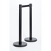 Thumbnail image #1 for Portable Retractable Tape Barrier System Set with 84-Inch Black Nylon Tapes