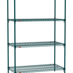 Thumbnail image #1 for Metro Super Erecta SA-2136K3-74-S4 Super Adjustable Super Erecta® Starter Wire Shelving Unit, 36"W x 21"D x 74"H, 800 lb. capacity per shelf, 2000