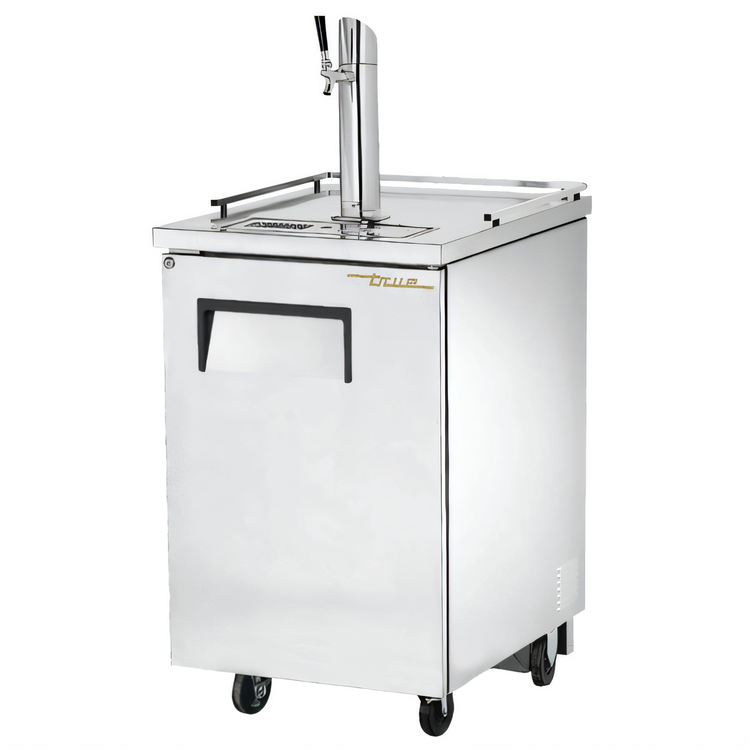 Product image #1 for True Countertop Draft Beer Cooler with 1 Half-Barrel Keg Capacity, 1 Column, and 1 Faucet