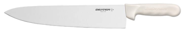 Product image #2 for Dexter Russell Sani-Safe 12-Inch Stain-Free High-Carbon Steel Chef's Knife with White Polypropylene Handle