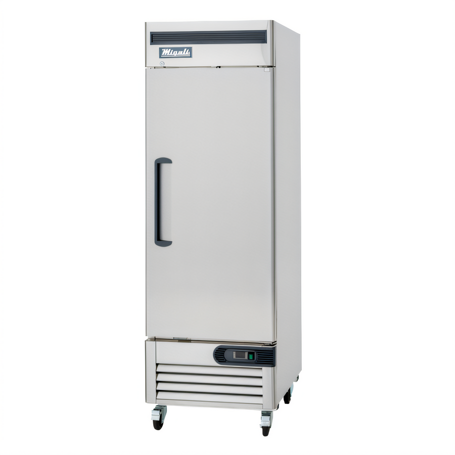 Product image #1 for Migali Competitor Series® 27-Inch One-Section Reach-In Refrigerator, 23 Cu. Ft., Bottom Mount, Solid Locking Door, Stainless Steel