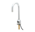 Thumbnail image #1 for Low-Lead Touchless Electronic Sensor Faucet, Deck Mount, Single-Hole, Rigid Gooseneck, 0.5 GPM, Chrome-Plated Brass