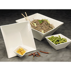 Thumbnail image #1 for American Metalcraft Prestige WFB3 3 oz White Porcelain Square Bowl Case of 96