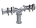 Thumbnail image #1 for Krowne KPY-4S Countertop Four-Faucet Glycol-Cooled Pipe Y-Tower Beer Tower, 30-Inch Overall Length