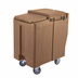 Thumbnail image #2 for Cambro SlidingLid Tall Mobile Ice Caddy with Sliding Lid, 175 lb. Capacity, Coffee Beige