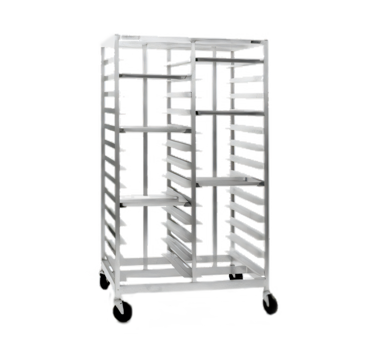Product image #1 for Panco Four-Compartment Open Frame Mobile Tray Rack, 52 Tray Capacity, 14 x 18 Inch Trays