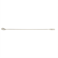 Barfly 19-5/8-Inch 18/8 Stainless Steel Bar Spoon with 3-Tine Fork End and Twisted Stem
