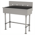 Thumbnail image #1 for Advance Tabco 48-Inch Freestanding Multiwash Hand Wash Sink, 16-Gauge 304 Stainless Steel, 8-Inch Deep Bowl