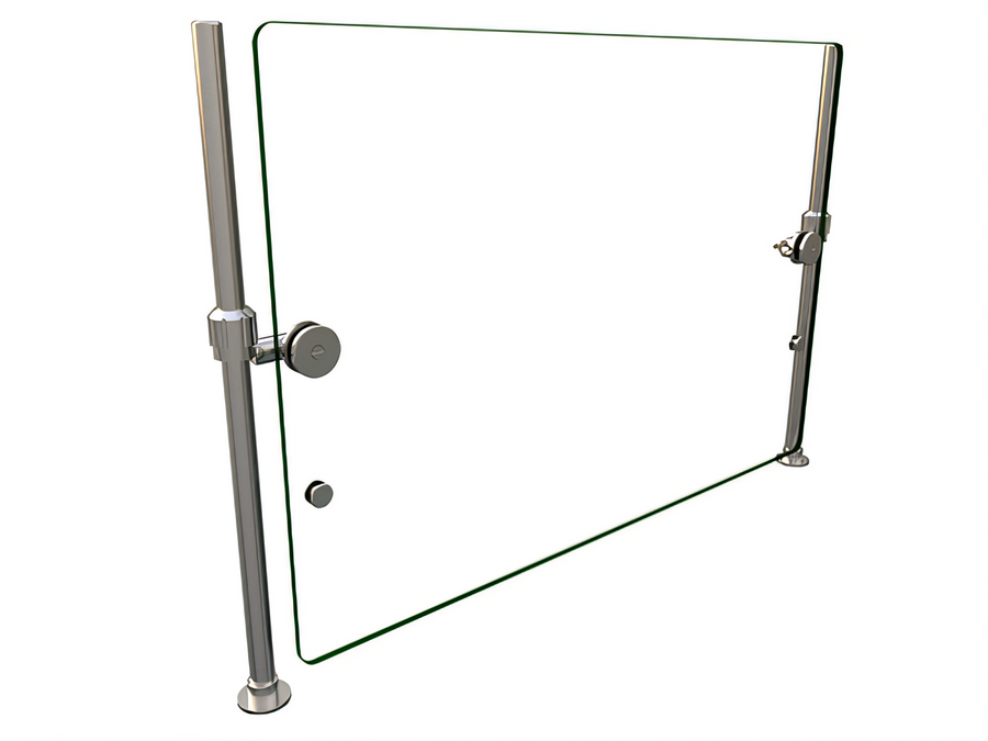 Product image #1 for Hatco Flav-R-Shield ORBIT100-36 Full-Service Pass-Over Single-Sided Heat-Tempered Glass Food Shield, 1 Bay, 36 x 18 Inches