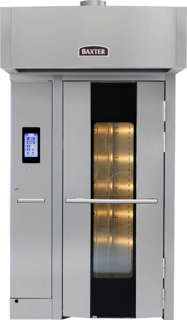 Product image #1 for Baxter OV520G1 Gas Rotating Rack Oven, Curved Front, 1-Rack Capacity, Smart Touch Programmable Controls