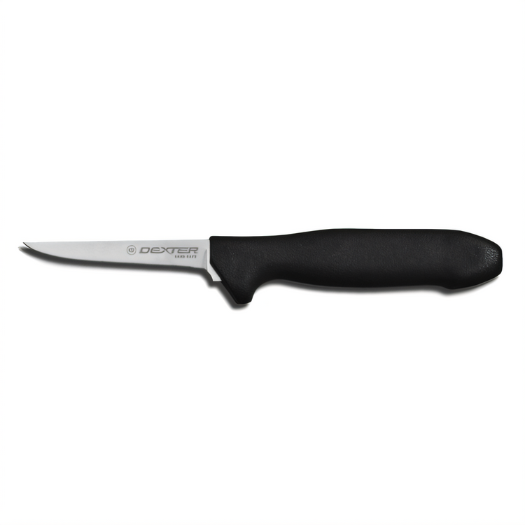 Product image #1 for Sani-Safe 3-1/2 Inch Hollow Ground Vent Knife with Black Polypropylene Handle