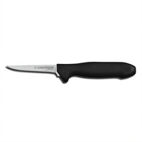 Sani-Safe 3-1/2 Inch Hollow Ground Vent Knife with Black Polypropylene Handle