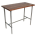 Thumbnail image #1 for John Boos Cucina Classico 48 x 30 x 40 Inch Walnut Island Work Table with 1-1/2 Inch Edge Grain Top and Stainless Steel Legs