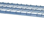 Thumbnail image #1 for Quantum M18306DGY Mobile Wire Dunnage Platform Rack, 60"W x 18"D x 12"H, Gray Epoxy Antimicrobial Finish