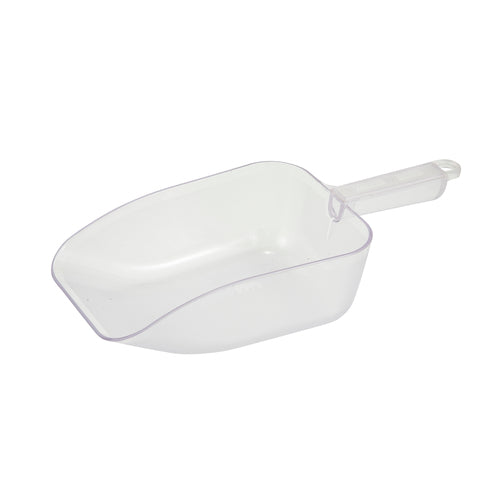Product image #1 for Winco PS-50 Clear Polycarbonate Flat-Bottom Utility Scoop, 50 Oz