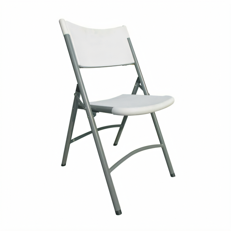 Product image #1 for Indoor/Outdoor Plastic Folding Chair with Gray Metal Frame