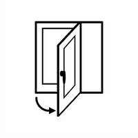 Lainox Opposite Hinged Oven Door Part