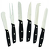 Thumbnail image #1 for Winco 6-Piece Cheese Knife Set with POM Handles and Stainless Steel Blades