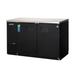Thumbnail image #1 for Everest Refrigeration EBB48 Two-Section 49-Inch Back Bar Refrigerator with Stainless Steel Countertop and Solid Locking Doors