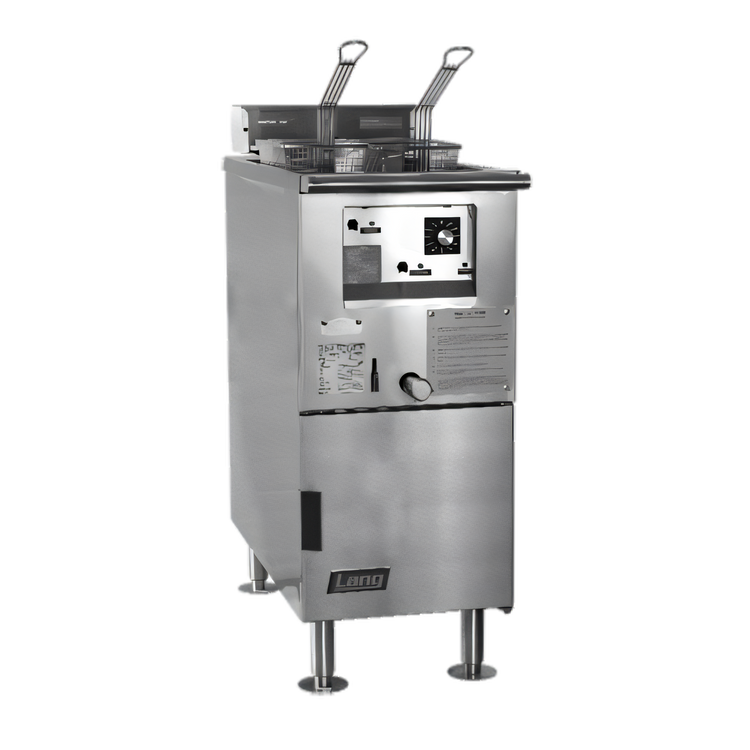 Product image #1 for Lang Marine Heavy-Duty Stainless Steel Electric Deep-Fat Floor Fryer, 50 lb Capacity