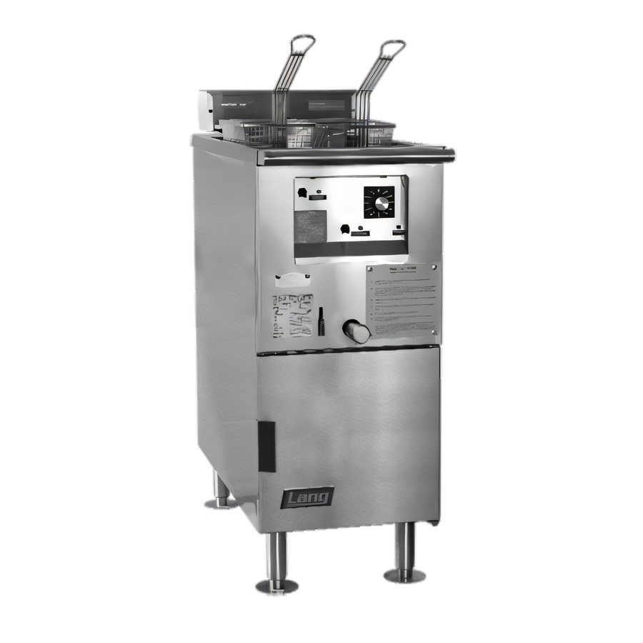 Product image #1 for Lang Marine Heavy-Duty Stainless Steel Electric Deep-Fat Floor Fryer, 50 lb Capacity