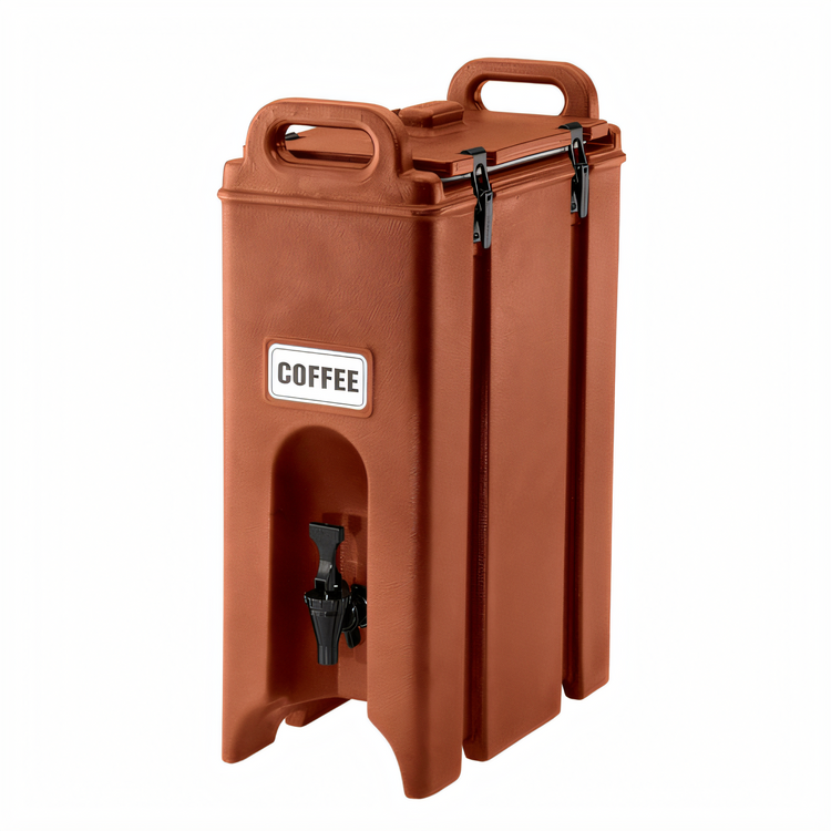 Product image #1 for Cambro Camtainer 4-3/4 Gallon Insulated Beverage Carrier, Brick Red