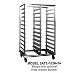 Thumbnail image #1 for Dinex DXP2A72182640 Mobile Double-Bank Aluminum Utility Rack, Open-Side, End-Loading, 40-Pan Capacity, 18 x 26-Inch Pans