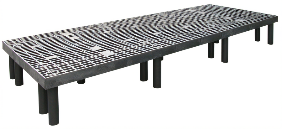 Product image #1 for Quantum Vented Polyethylene Dunnage Rack, 2000 lb Capacity