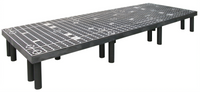 Quantum Vented Polyethylene Dunnage Rack, 2000 lb Capacity