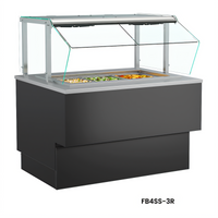 Grocerant Inline Self-Service Single-Deck Remote Refrigerated Display Case, 40-Inch Wide, 2-Pan Capacity