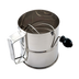 Thumbnail image #1 for Omcan 8-Cup Rotary Sifter with Crank Handle, Stainless Steel