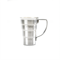 Barfly Stainless Steel 2 oz Stepped Jigger with Handle