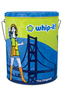 Whip-It! Originals N2O Whipped Cream Gift Pack in Gift Tin with Dispenser and 200 Chargers
