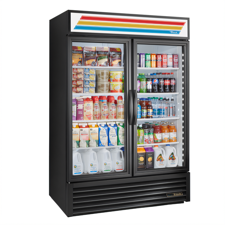 Product image #1 for True 2-Section Glass Door Merchandiser Refrigerator