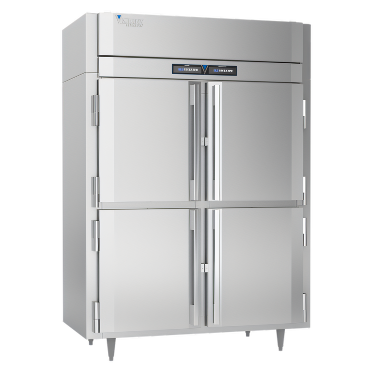 Product image #1 for Victory UltraSpec Extra Wide Pass-Thru Dual Temp Warmer/Refrigerator Cabinet, 2-Section Floor Model