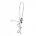 Thumbnail image #2 for T&S Brass Single Hole Deck Mount Mixing Faucet with 12-Inch Swing Nozzle, Spray Valve, and Overhead Spring