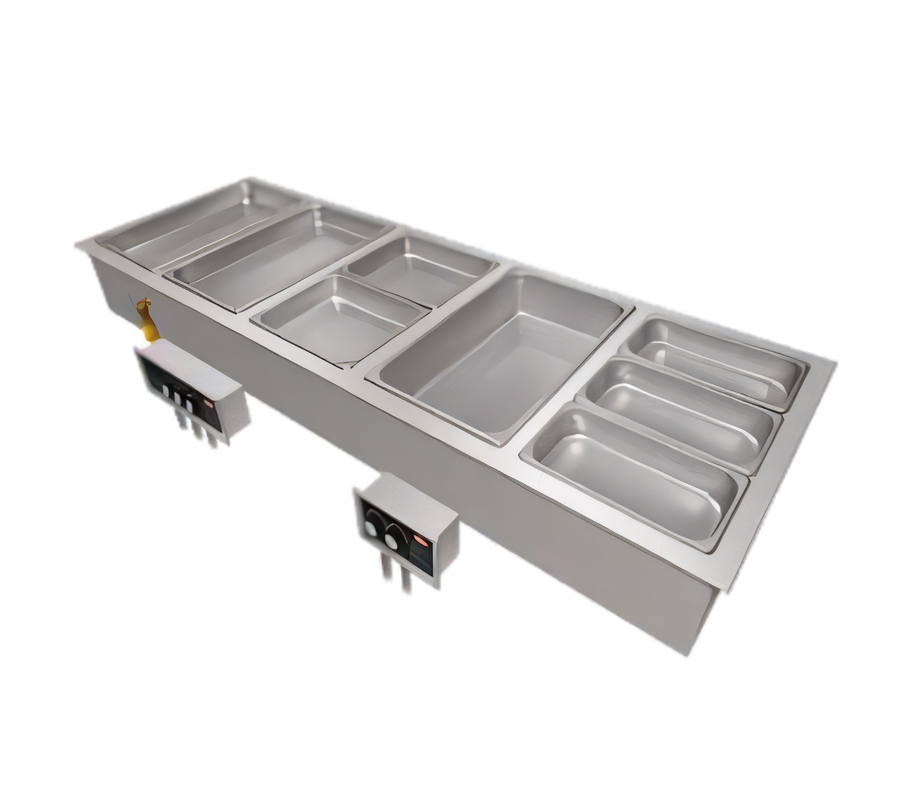 Product image #1 for Hatco HWBI-6MA Drop-In Insulated Modular/Ganged Heated Well with Auto-Fill, 6 Full-Size Pan Capacity