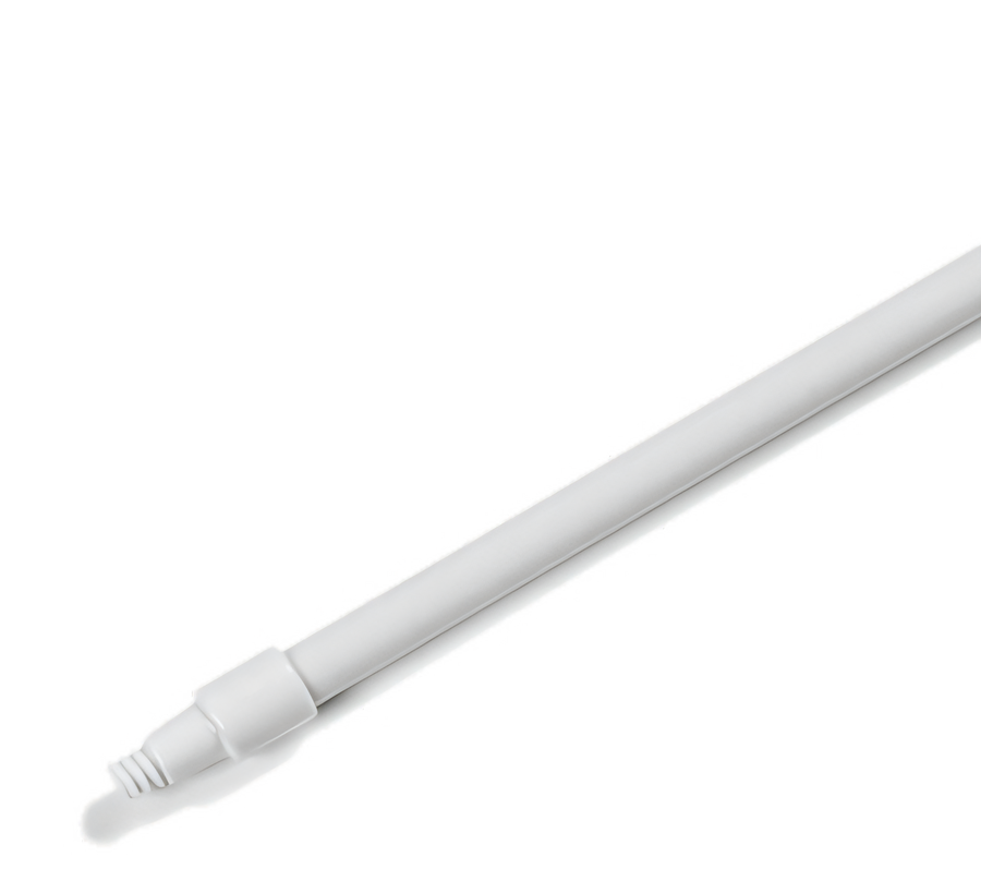 Product image #1 for Sparta 60-Inch White Fiberglass Threaded Broom and Mop Handle with Self-Locking Flex-Tip, 1-Inch Diameter