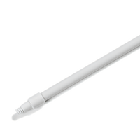 Sparta 60-Inch White Fiberglass Threaded Broom and Mop Handle with Self-Locking Flex-Tip, 1-Inch Diameter