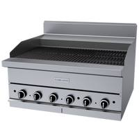 Garland G Starfire Pro 36-Inch Gas Countertop Charbroiler with Ceramic Briquettes, Stainless Steel, 90,000 BTU